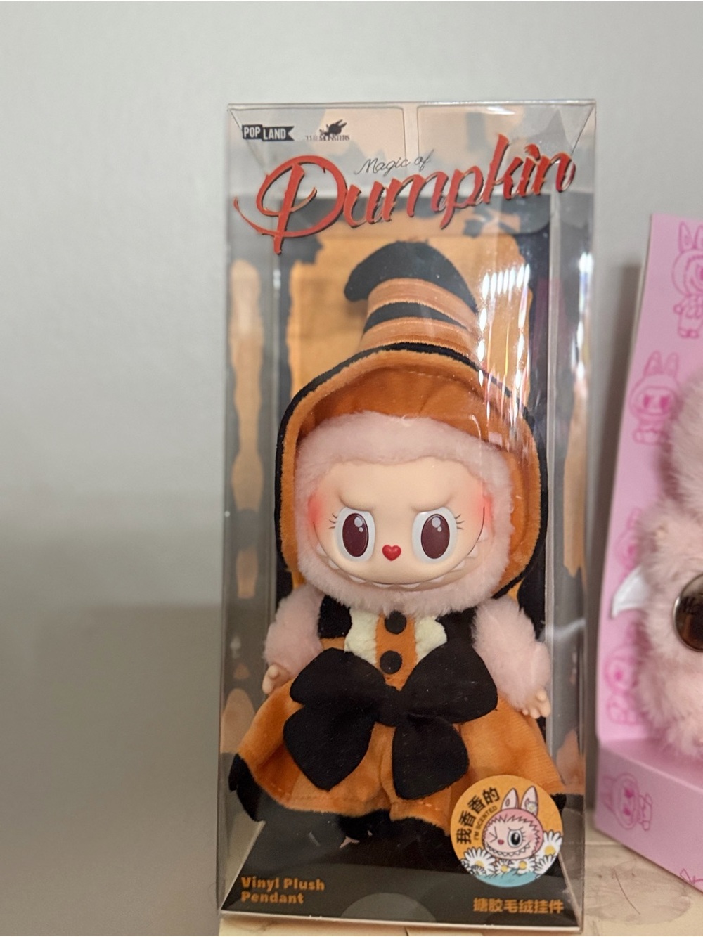Limited edition Labubu Magic of Pumpkin Vinyl Plush Pendant
